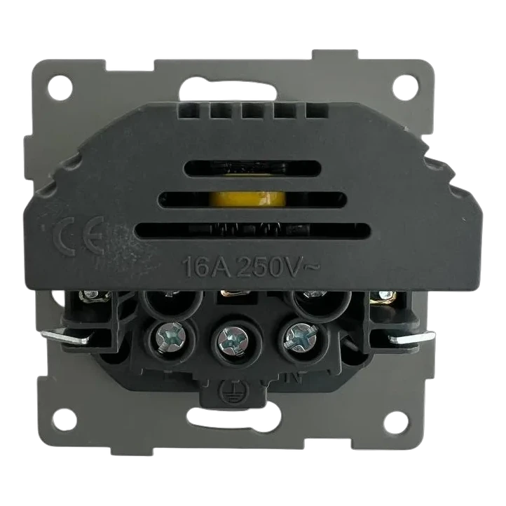 Розетка 1-я с/з с шторками с USB и TYPE C (5В, 2.1А) белая Софт-тач